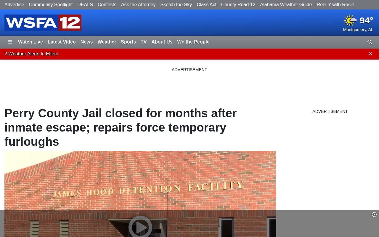 Perry County 72 hour release list closure and transfer context